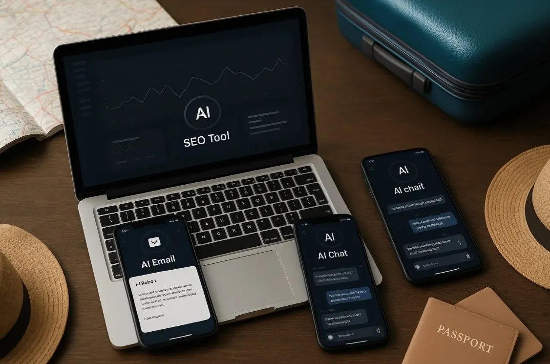 Подробнее о статье Лучшие AI-инструменты для SEO, email и чатов на туристическом сайте